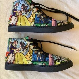 Disney’s Beauty and the Beast High Top Shoes Women’s Size 9
